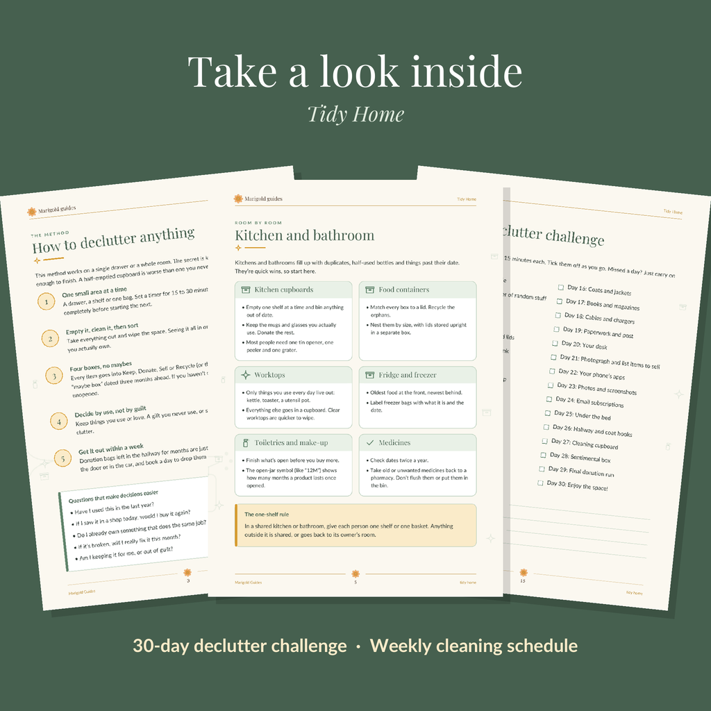 Tidy Home, Clear Mind: Declutter and Keep It That Way